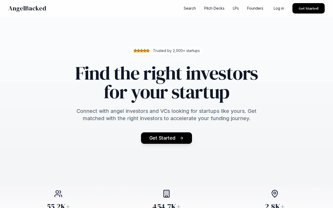 AngelBacked – a searchable database ofangels and VCs