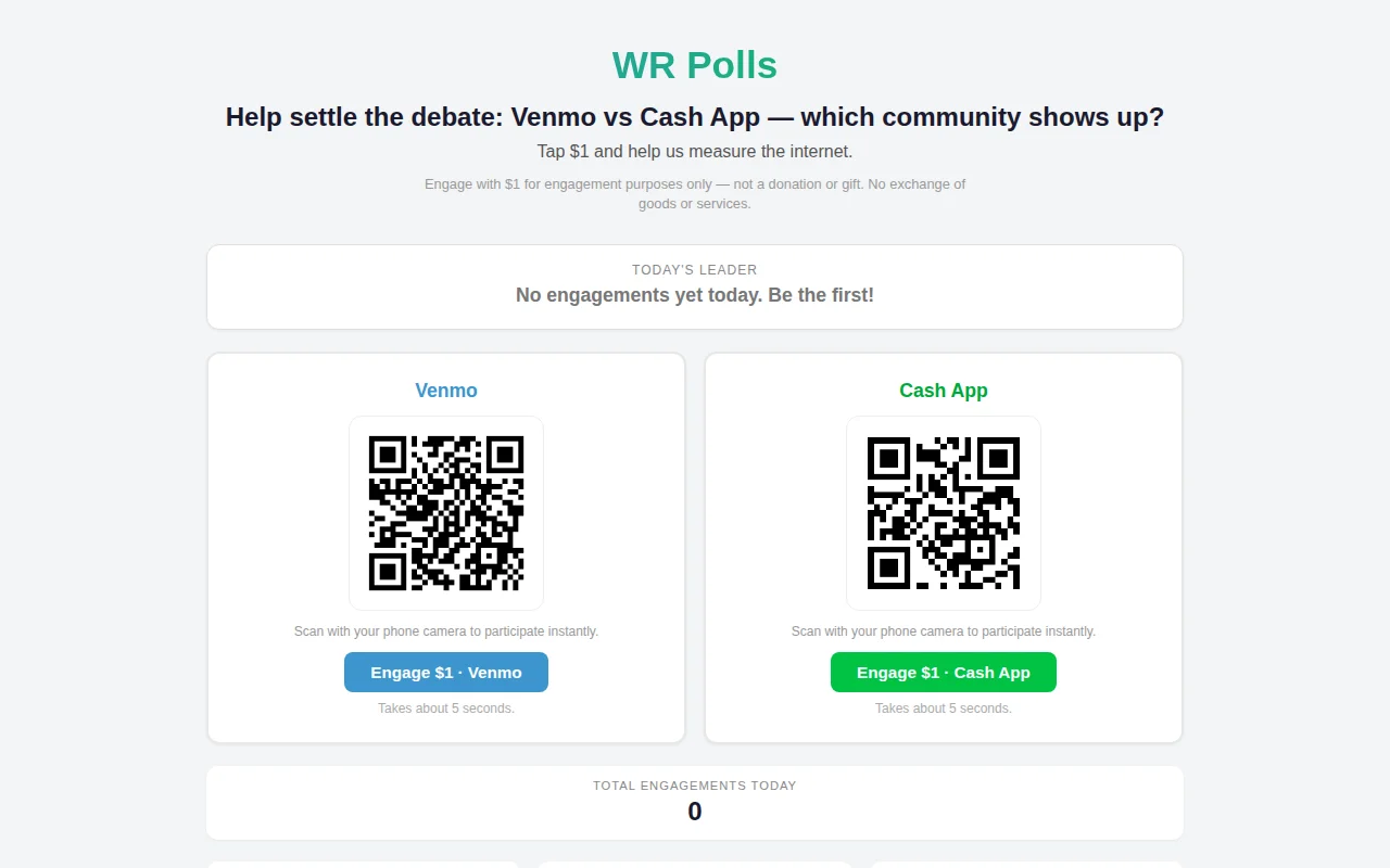 Engagement Experiment – Venmo vs. Cash App
