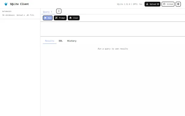 Another SQLite editor in browser powered by WASM and AI