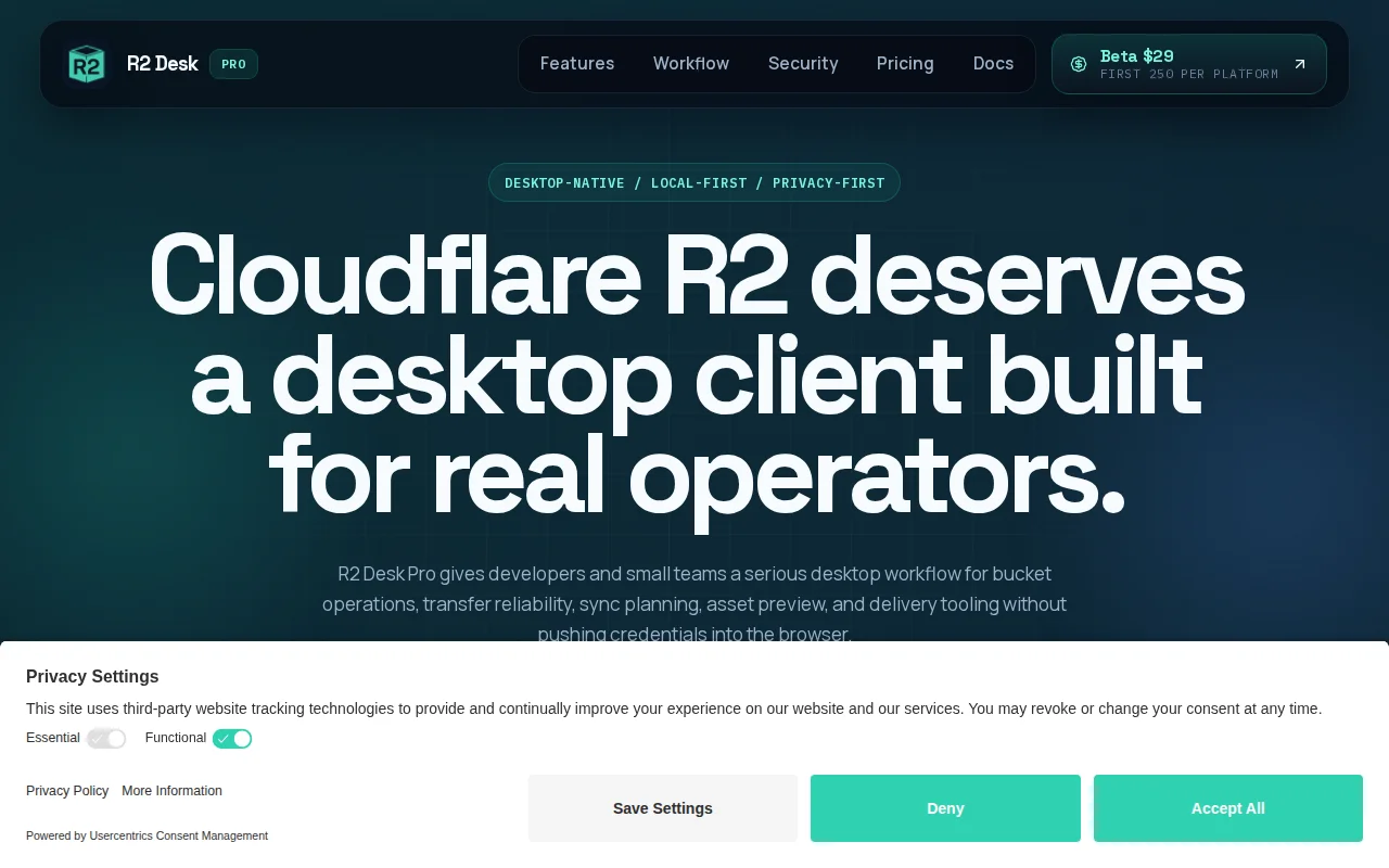 R2 Desk Pro – a vault-locked desktop client for CF R2 (Tauri/Rust)