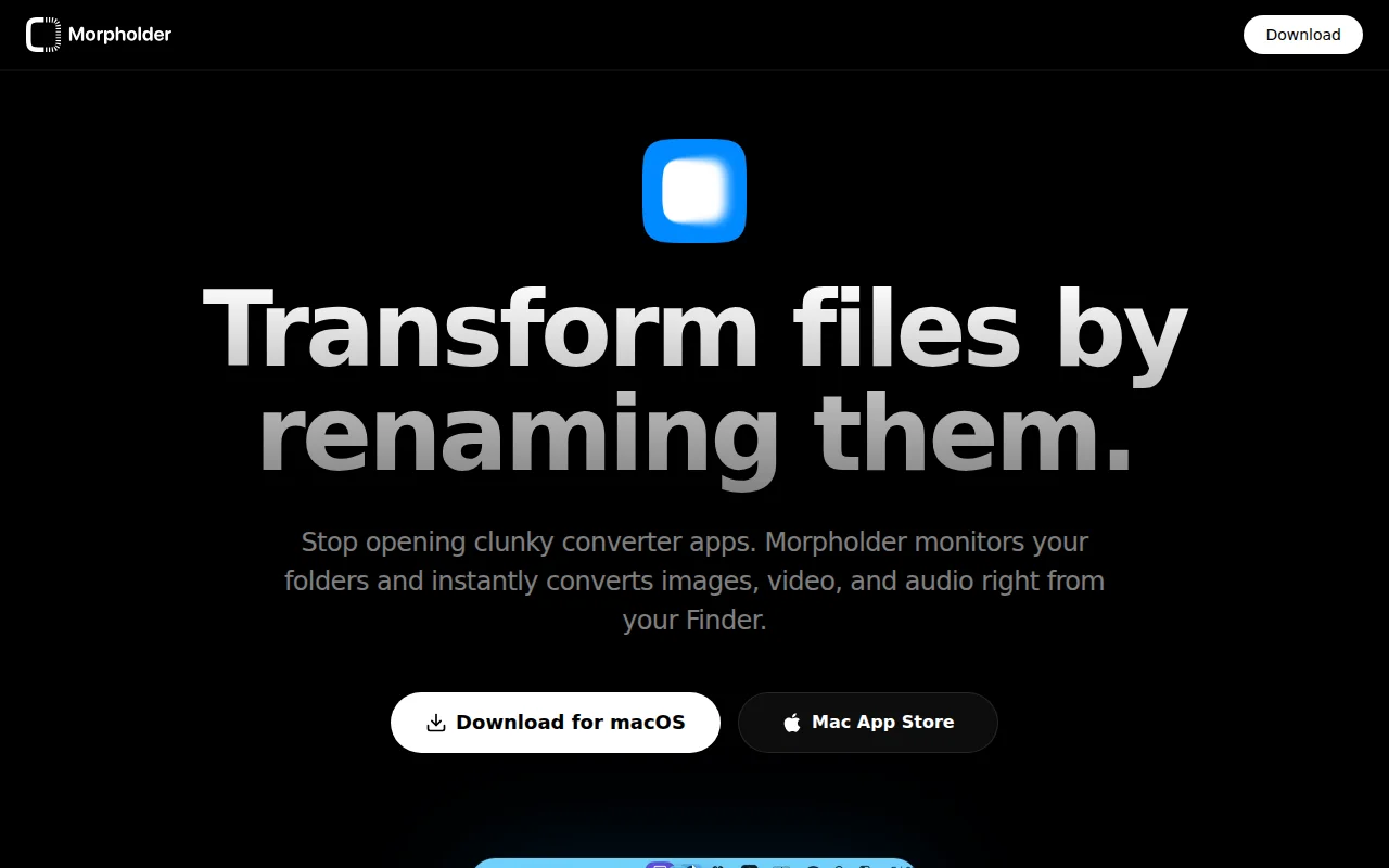 I built a Mac app that converts files when you rename them