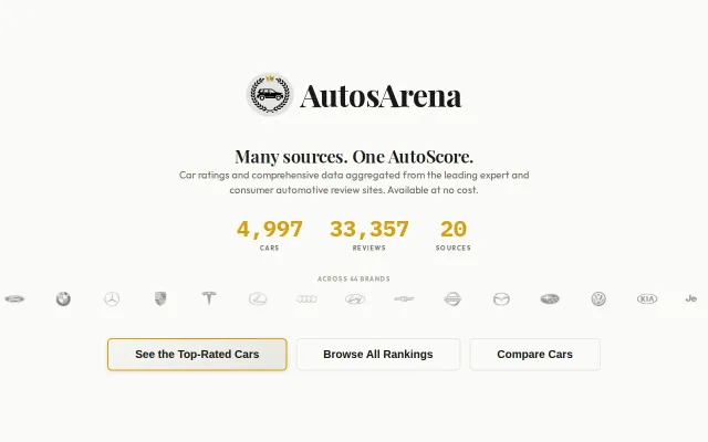 AutosArena – The most complete automotive data platform, available free