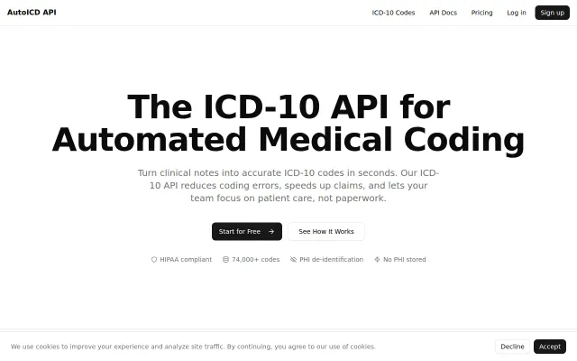 AutoICD API – AI clinical coding platform for ICD-10 and SNOMED