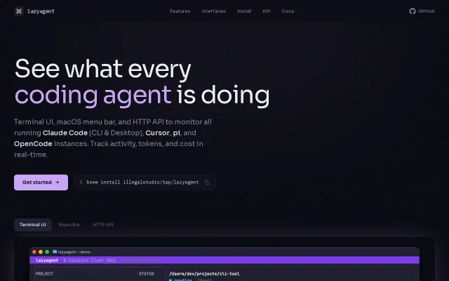 Lazyagent – One terminal UI for all your coding agents