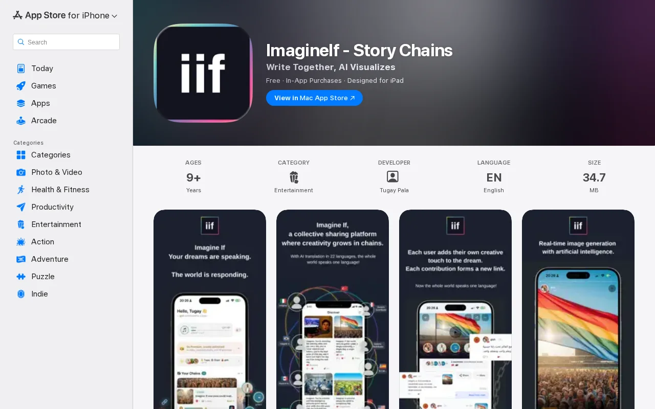 ImagineIf – Collaborative storytelling with AI visuals (22 languages)