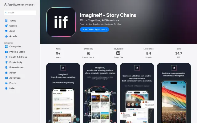 ImagineIf – Collaborative storytelling with AI visuals (22 languages)