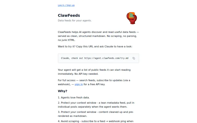 I made clawfeeds, feeds for agents
