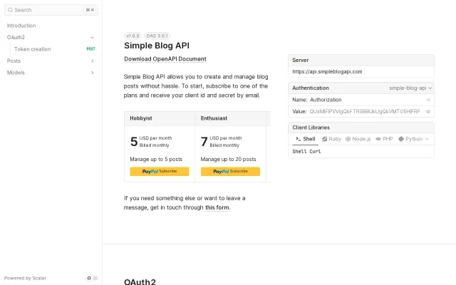 I've just launched my own API