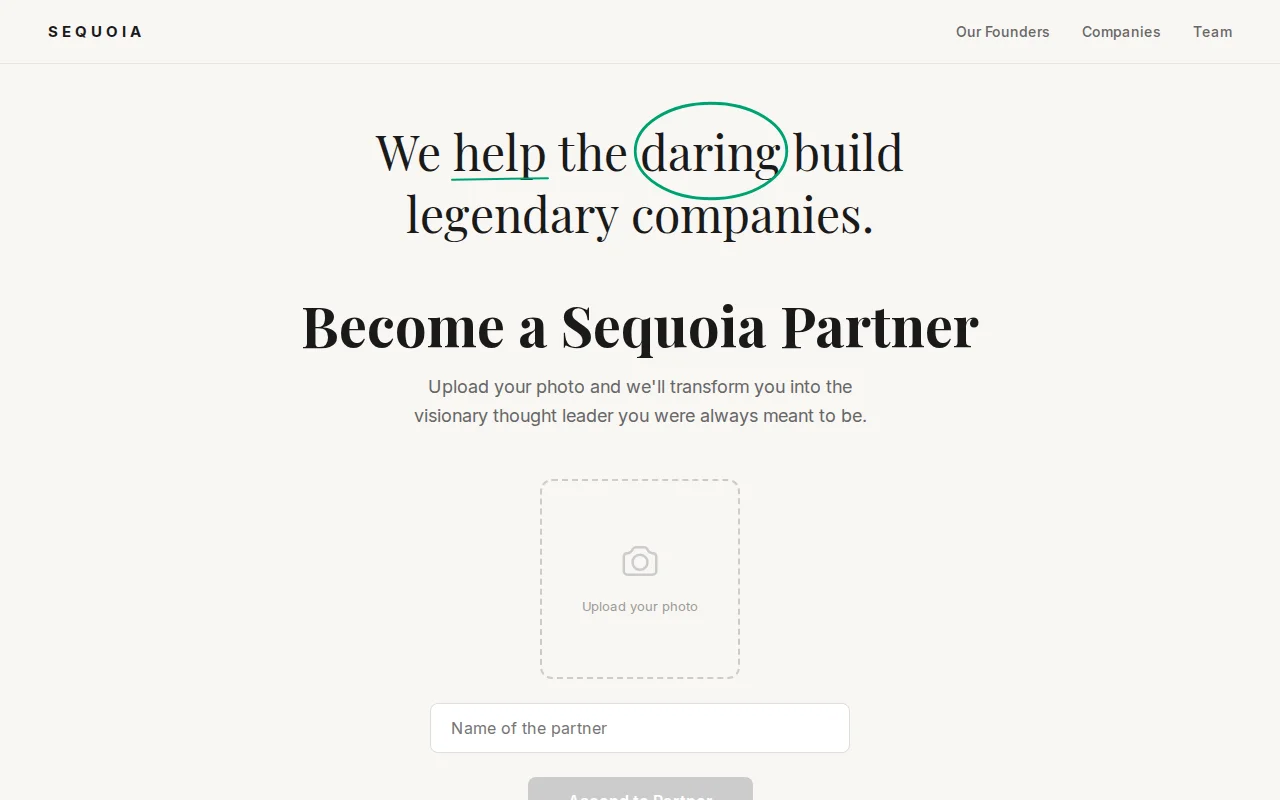 Become the Next Sequoia Partner