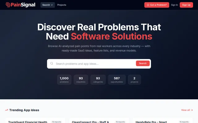 Collected 1000 real business problems that don't have good software yet