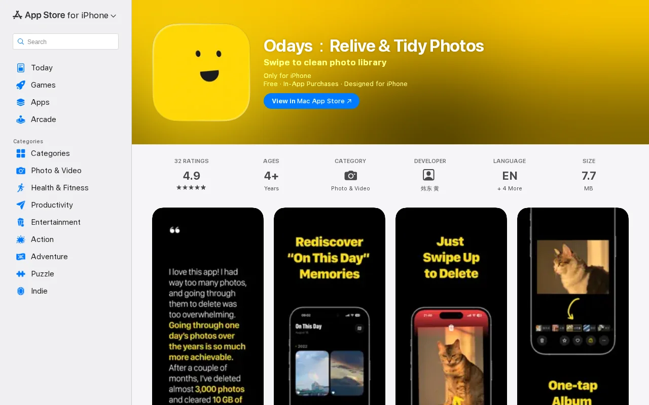 Odays – a stress‑free "On This Day" ritual to declutter 40k photos