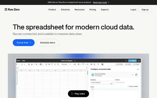 We built a billion row spreadsheet