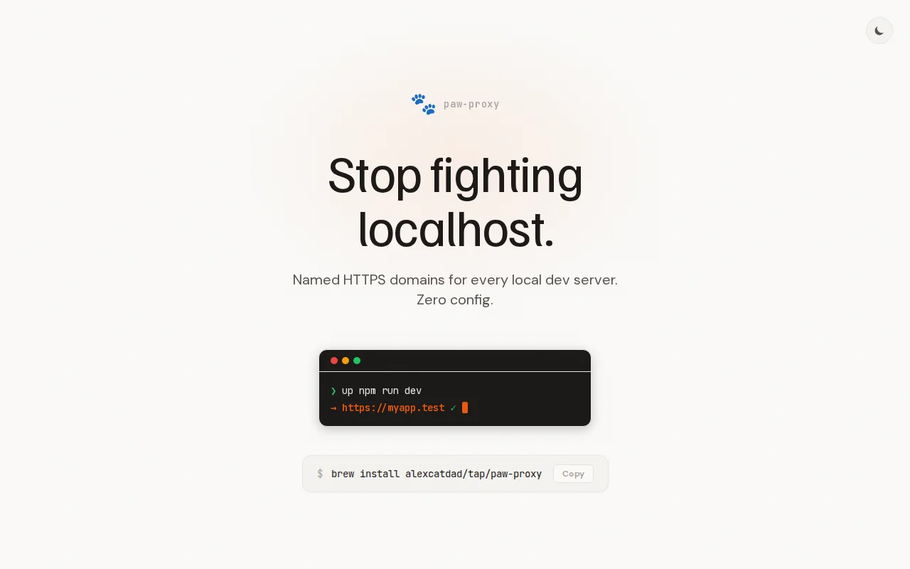 Paw-proxy – Named HTTPS domains for every local dev server