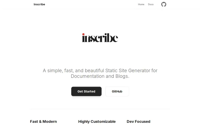 Inscribe – Yet Another Static-Site Generator (SSG)