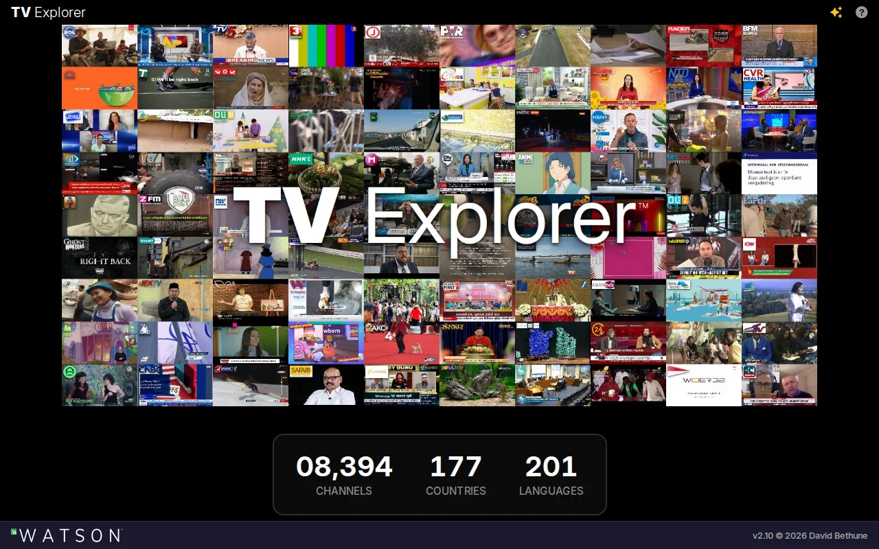 TV Explorer. Global IPTV in the Browser