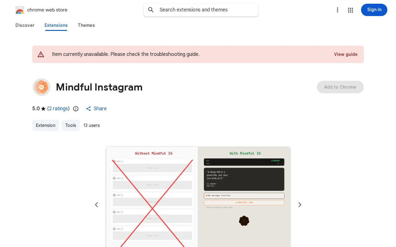 I built a Chrome extension to block Instagram's feed and keep only DMs