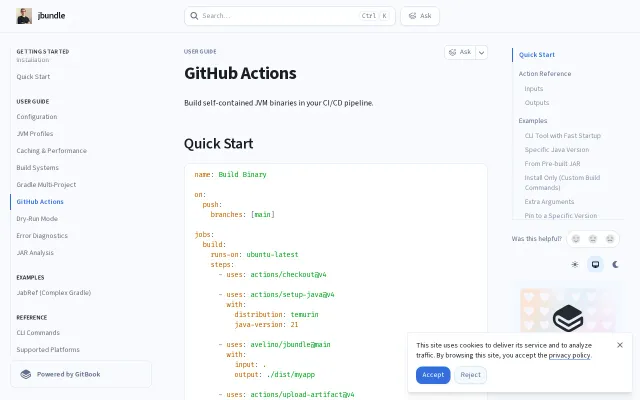 Jbundle – GitHub Action to build self-contained JVM binaries in CI