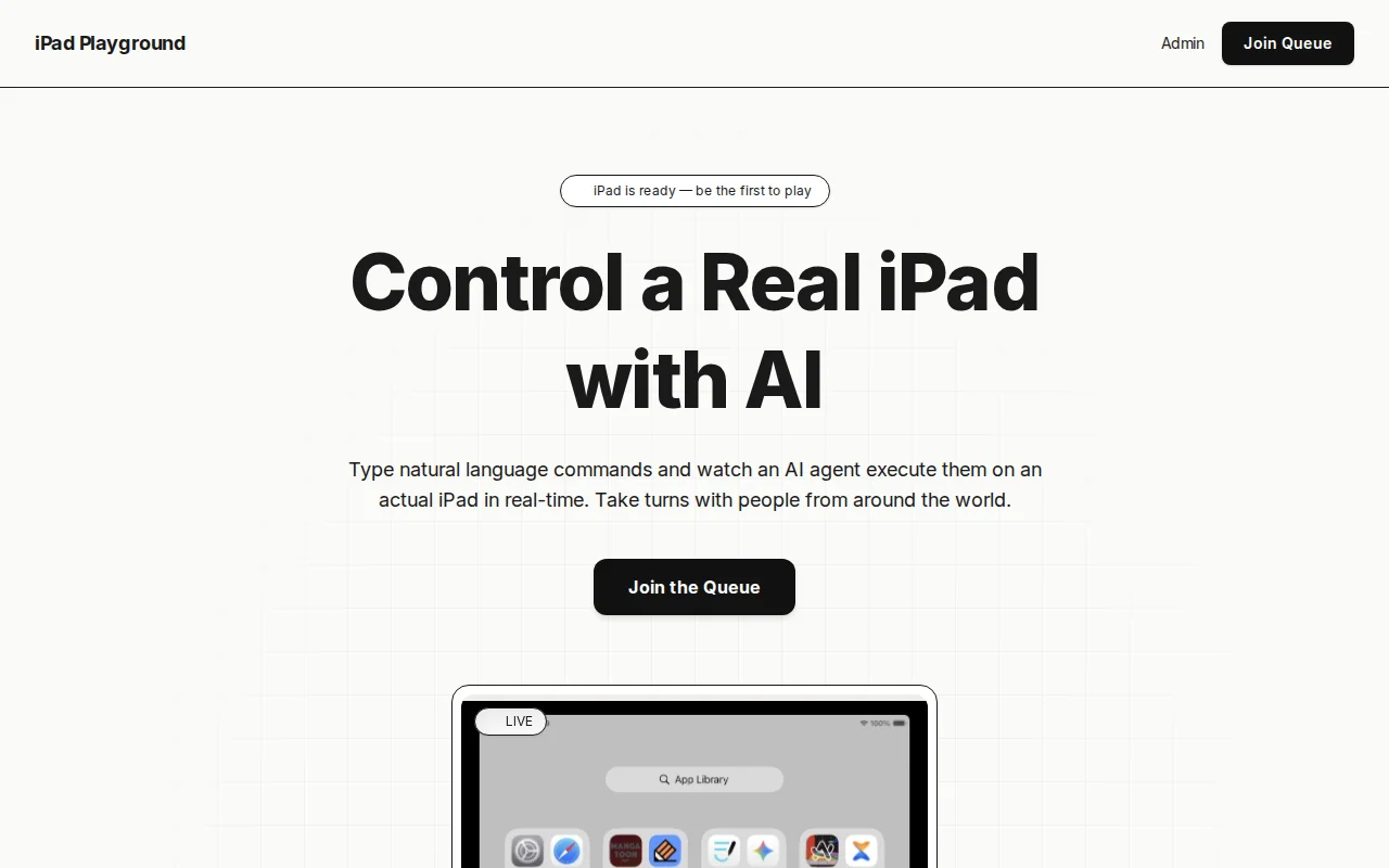 I let the internet control my iPad with AI