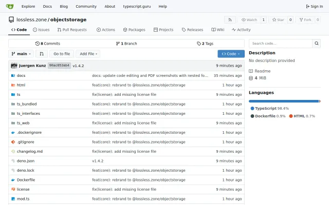 Alternative to MinIO: foss.global objectstorage (TypeScript and Rust)