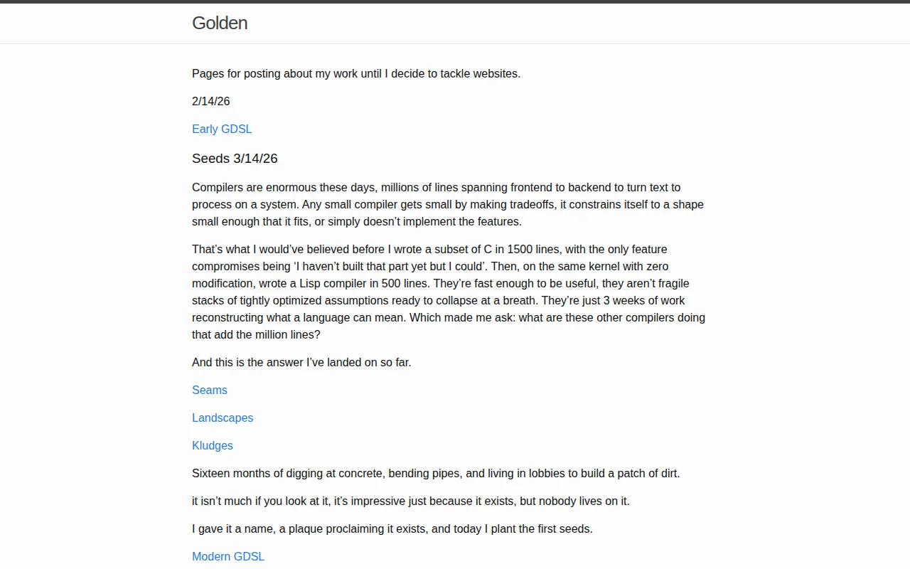 GDSL – 800 line kernel: Lisp subset in 500, C subset in 1300