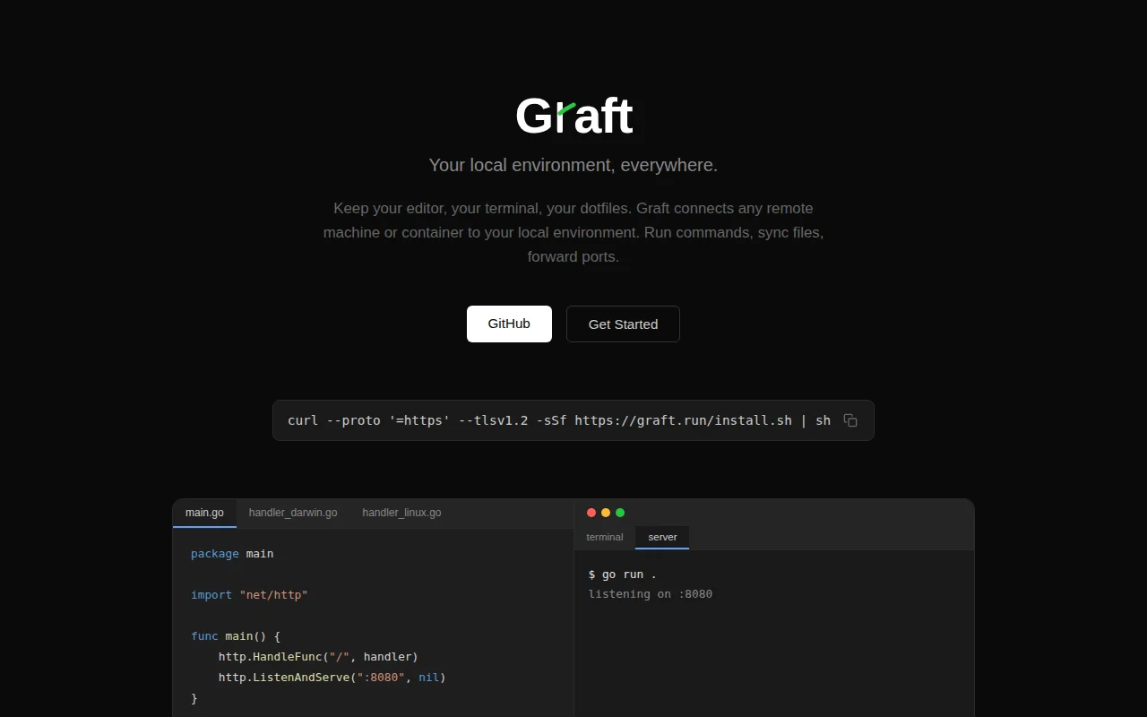 Graft – Your local environment, everywhere