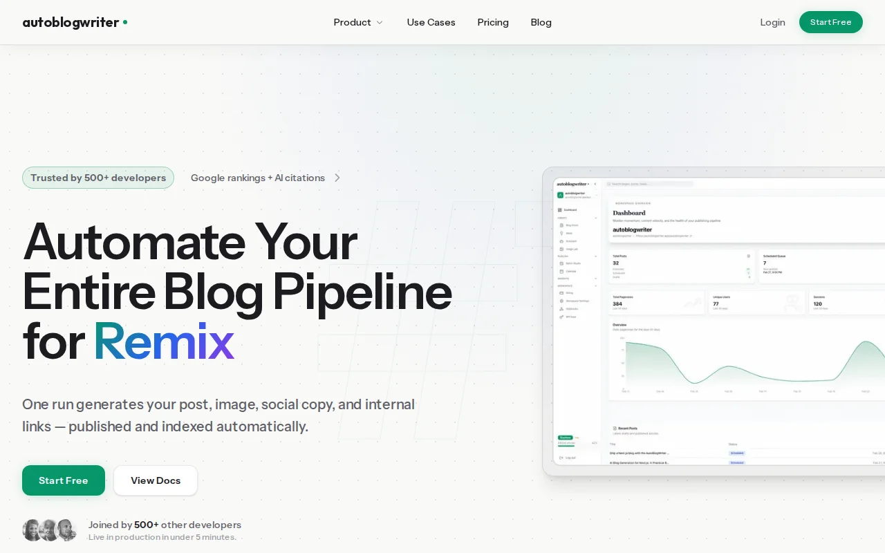 AutoBlogWriter – drop-in blog automation SDK for Next.js and React