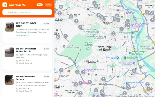 Crowd-sourced LPG cylinder availability tracker for India's gas crisis