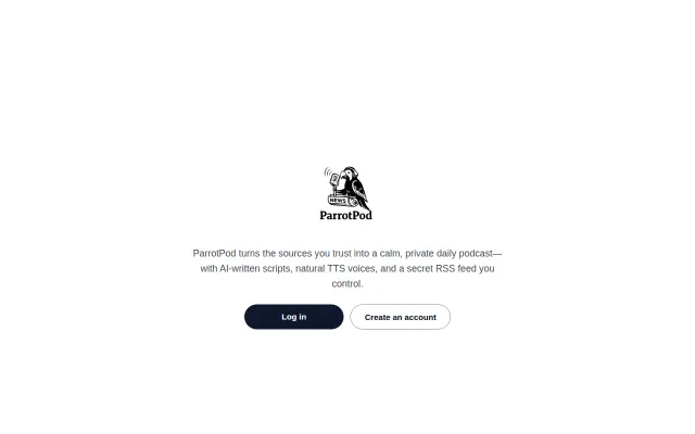 ParrotPod – Automatically generate a custom news podcast every morning