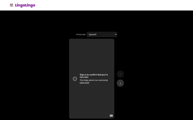 YouTube video discovery engine for language learning