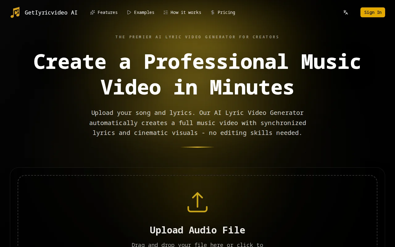 Automated pipeline to generate music videos from audio files
