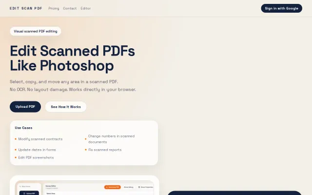 Edit scanned PDFs like Photoshop