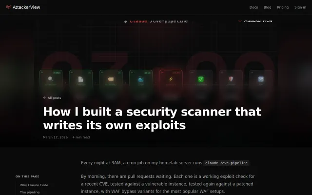 How I Built a Security Scanner That Writes its own Exploits
