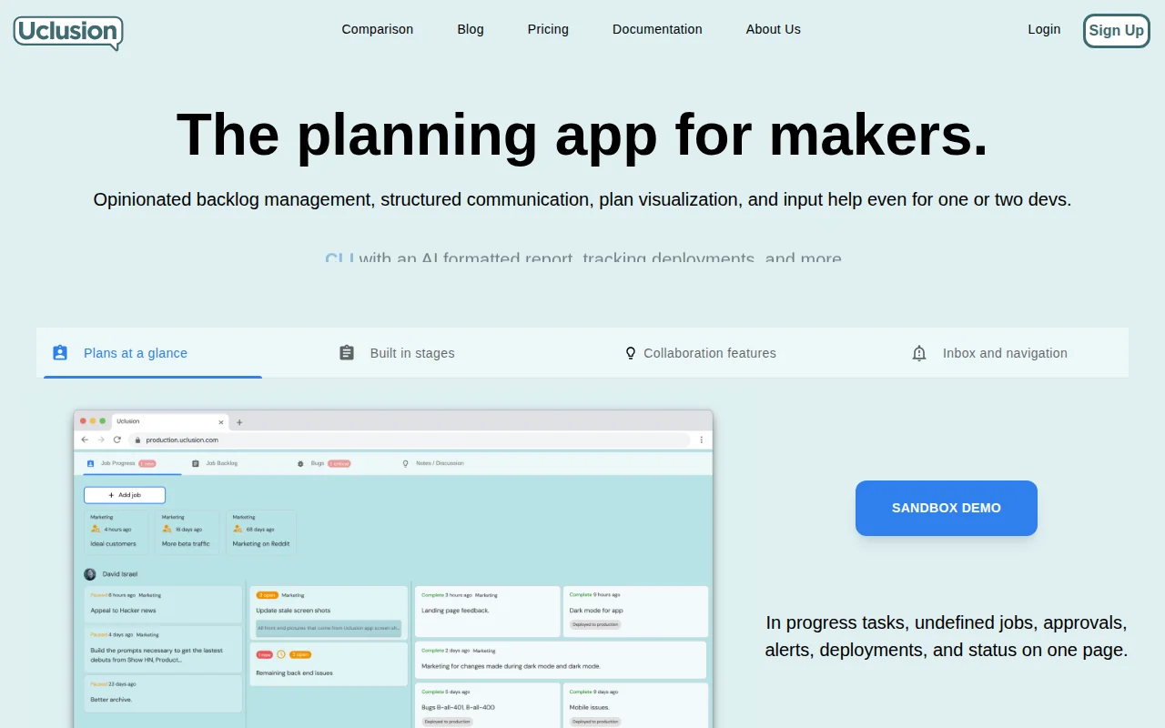 Uclusion – We spent 7 years building an opinionated planning tool