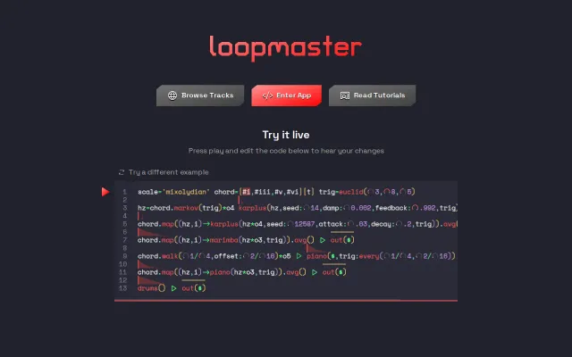 loopmaster – Livecoding DSP Environment