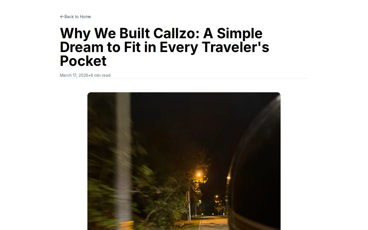 A simple dream to fit in every traveler's pocket