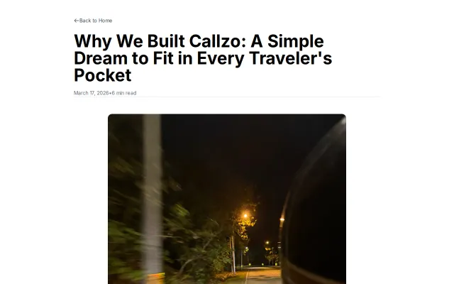 A simple dream to fit in every traveler's pocket