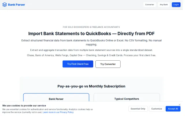 Bank Parser – Convert US Bank Statement PDFs to QuickBooks-Ready Excel