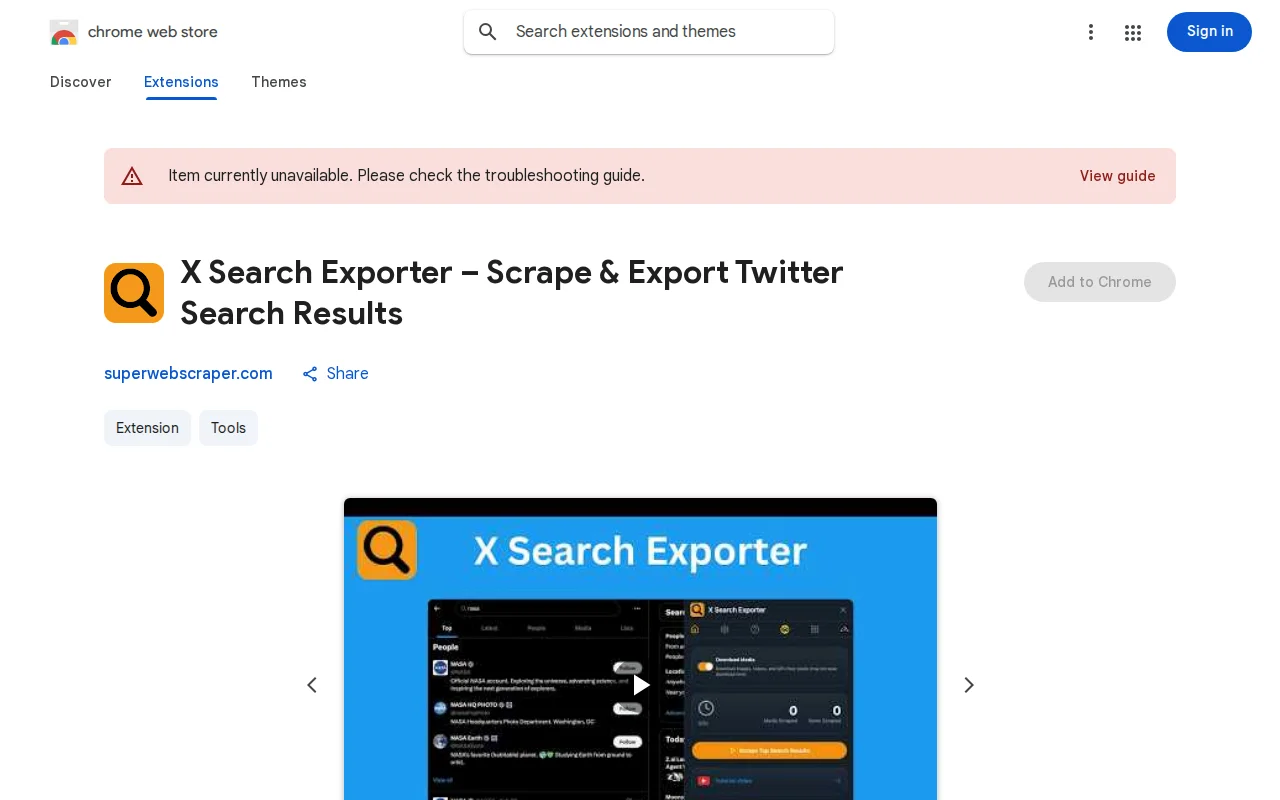 X Search Exporter – Scrape and Export Twitter Search Results