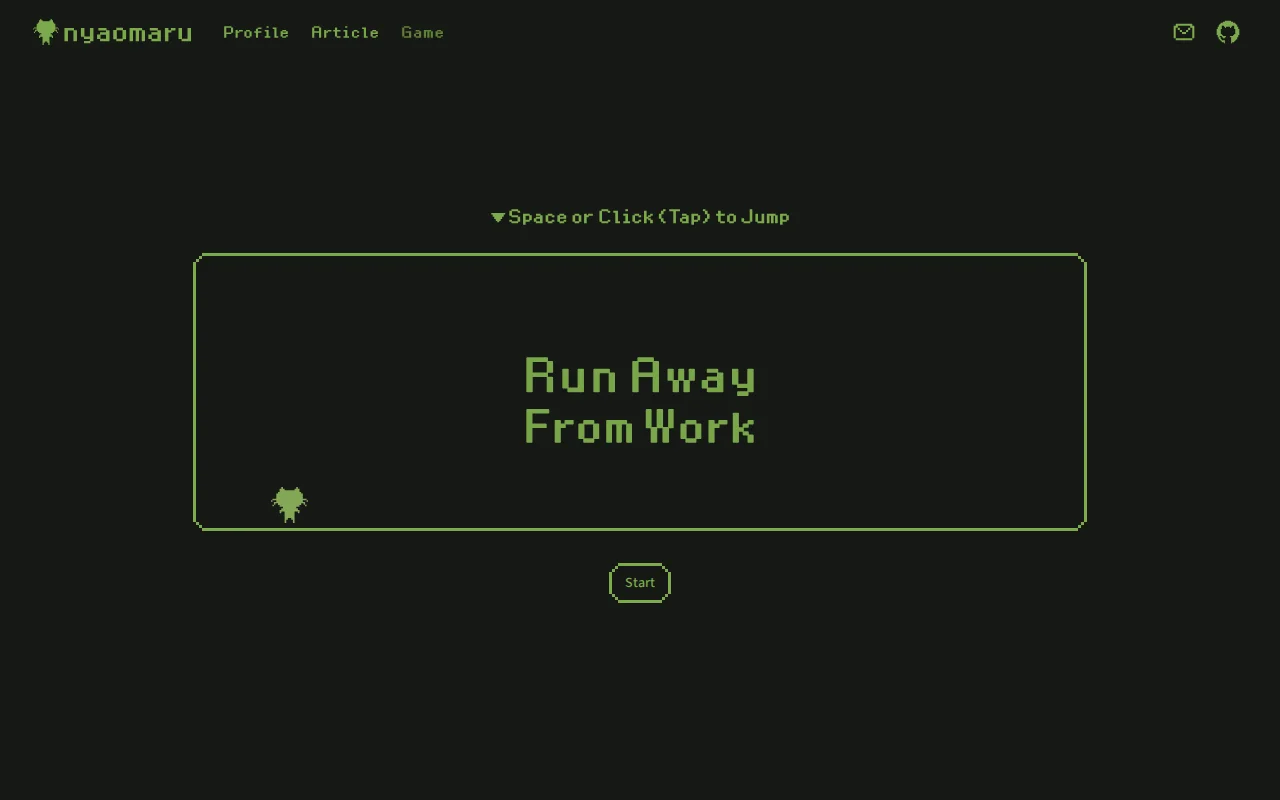 Run Away From Work – a browser game built with React and TypeScript