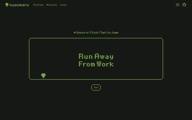 Run Away From Work – a browser game built with React and TypeScript