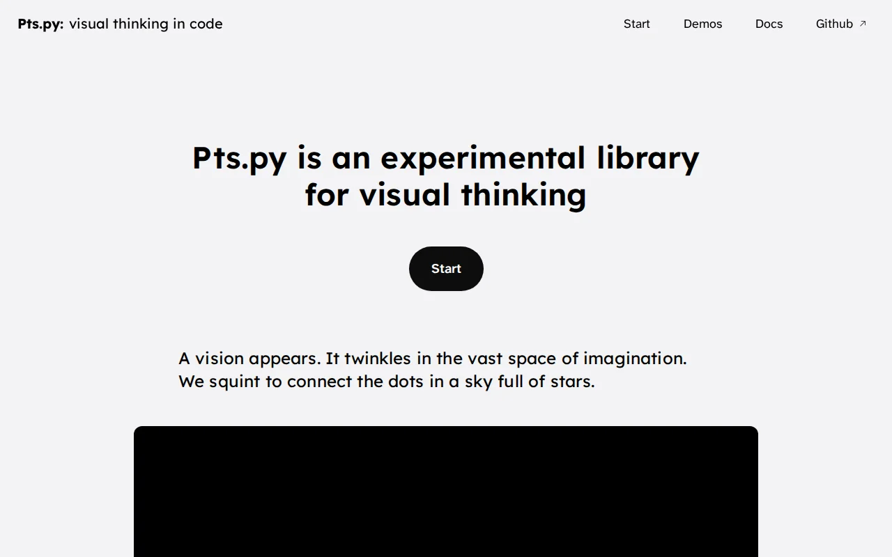 Pts.py – Visual thinking in code