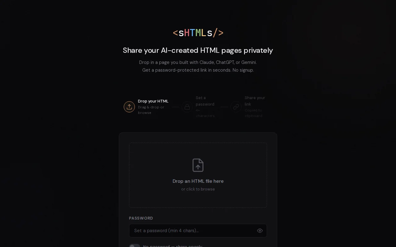 SHTMLs – HTML pastebin where the AI uploads its own output