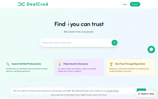 DealCred – Verified Reviews for Real Estate Deals