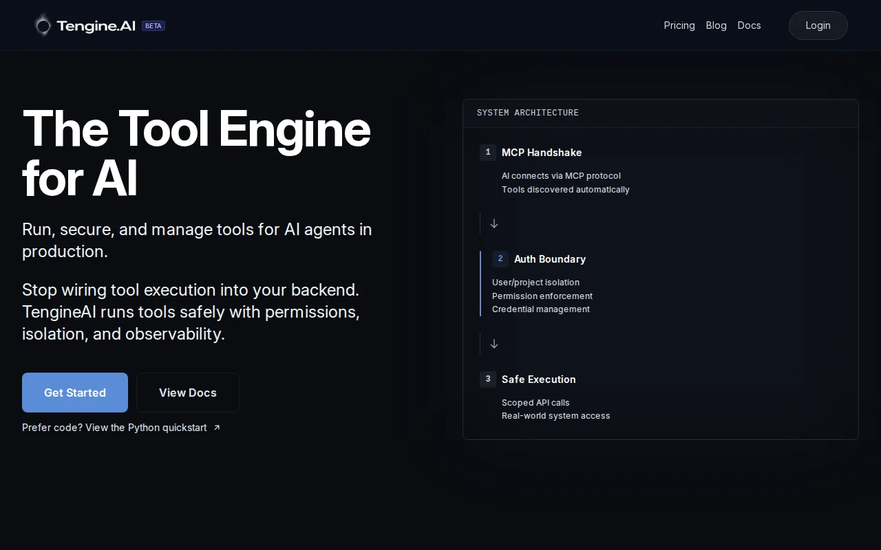 TengineAI – Infrastructure for running AI tools in production