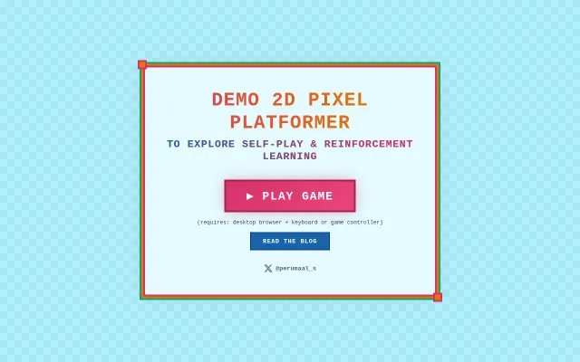 Try out my pixel platformer demo with an RL agent you can play against