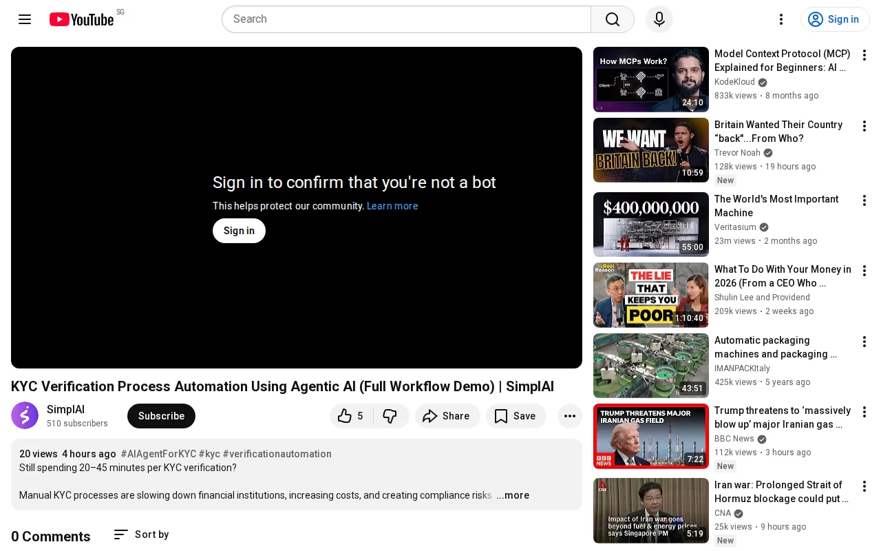 KYC Verification Process Automation Using Agentic AI