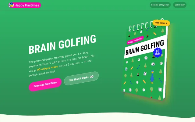 Brain Golfing – a pen-and-paper strategy game I designed