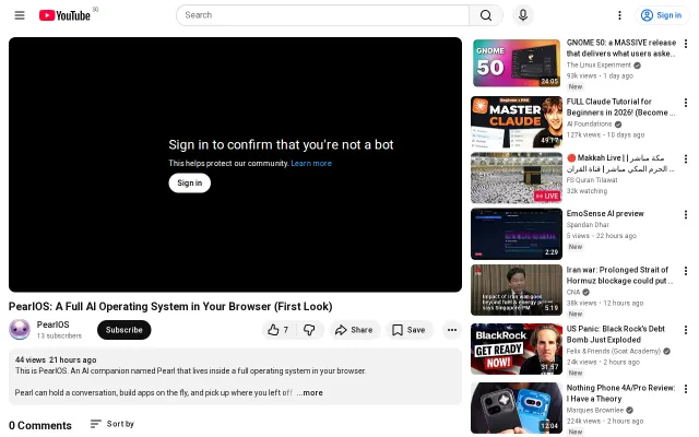 PearlOS: we gave AI a talking desktop environment instead of a text box