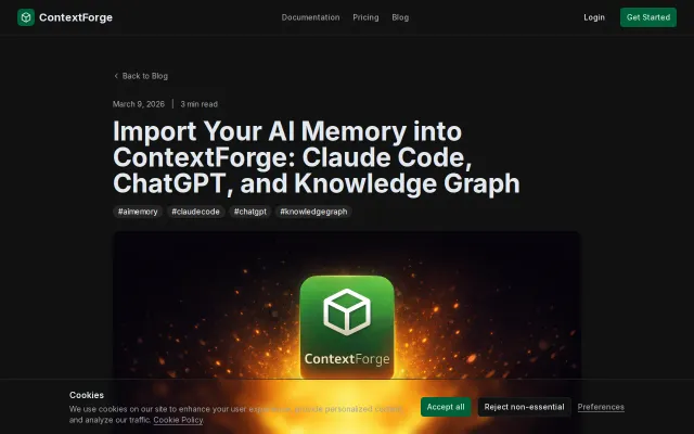 Import Your AI Memory into ContextForge