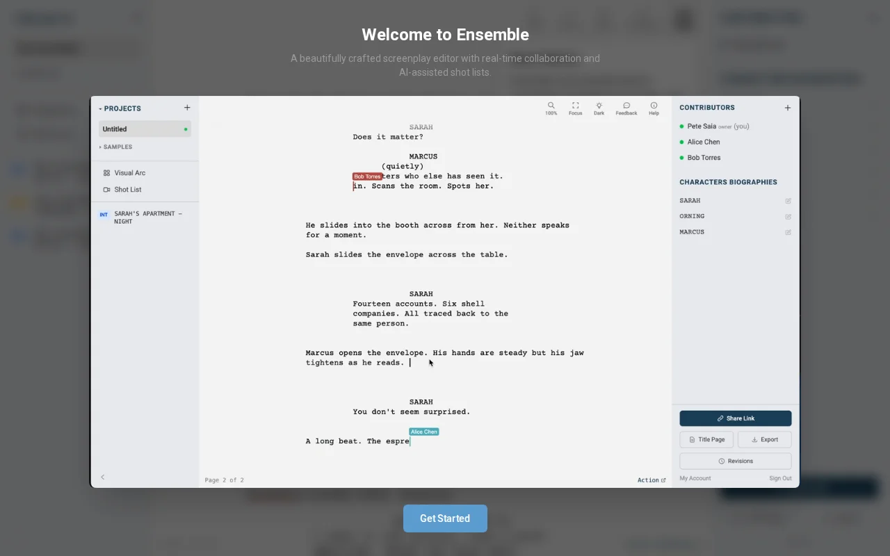 Screenwriting Software